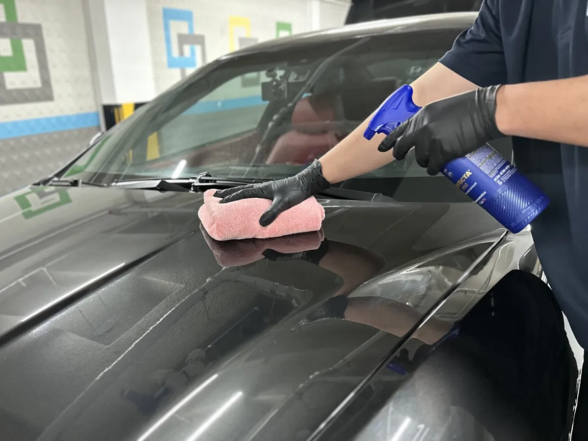 도장면 왁스 코팅